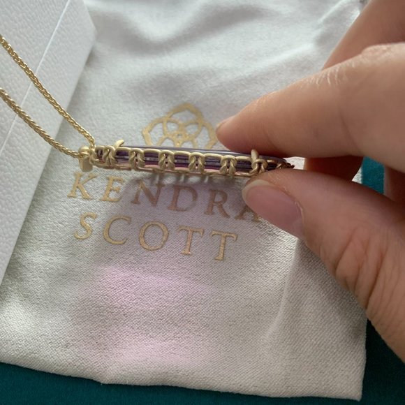 Kendra Scott Reid series colorful crystal necklace sweater chain - Picture 10 of 16